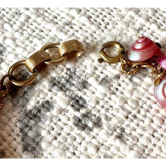 Vintage Bracelet Pink Shell 7" - Picture 8 of 12